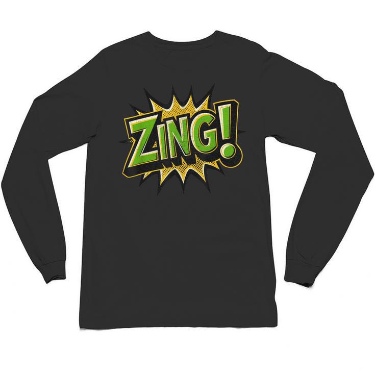 ZING Comic Book Retro Artwork – Cartoon Collector Unisex Long Sleeve T-Shirt
