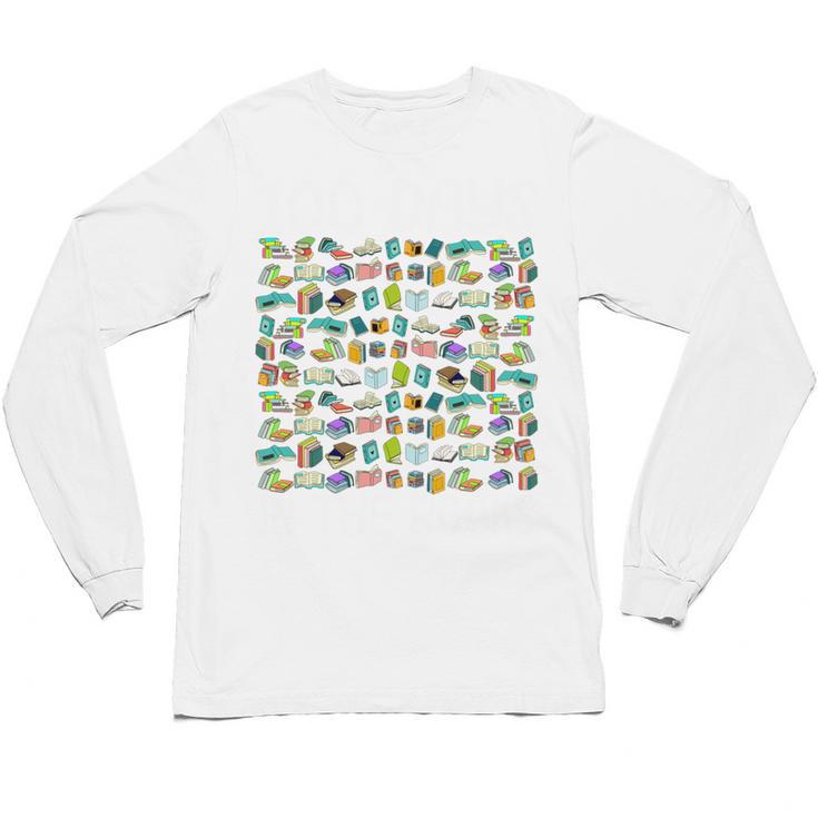 100 Days In The Books English Reading Teacher 100th Day Kids Unisex Long Sleeve T-Shirt