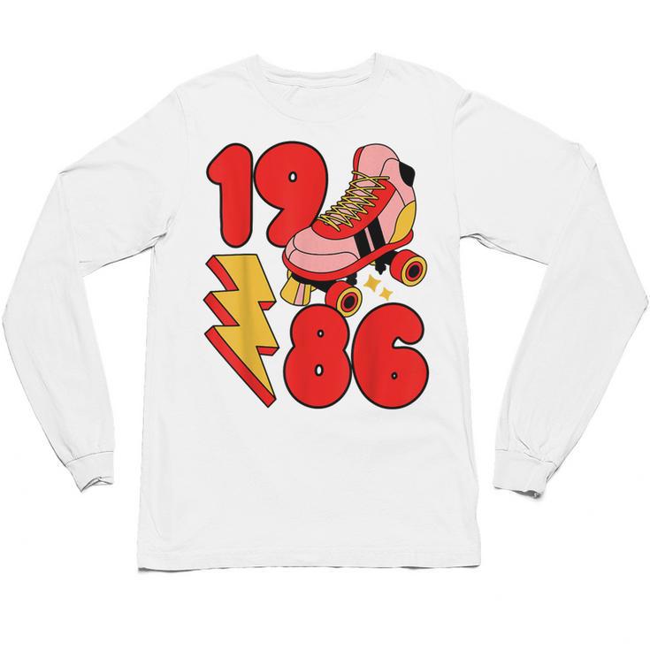 1986 Retro Roller Skate Vintage 80s Nostalgia Collector Unisex Long Sleeve T-Shirt