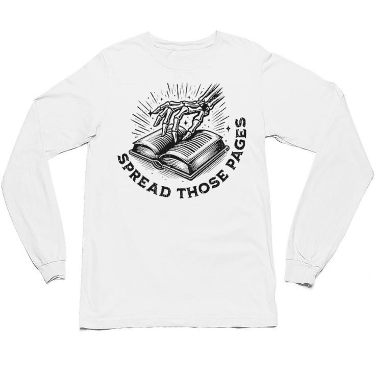 2 SIDES I Look Better Bent Over A Book Saying Quote Unisex Long Sleeve T-Shirt