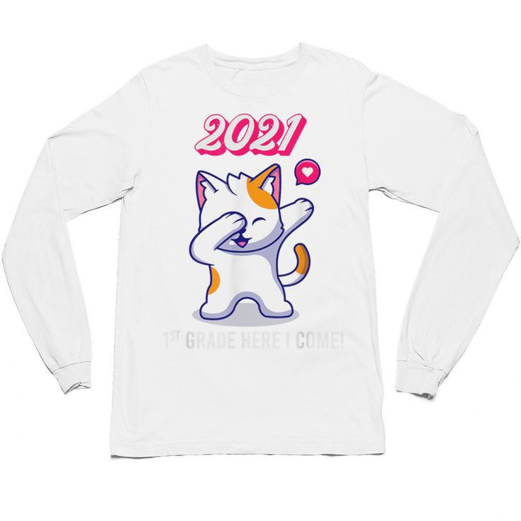 2021 Kindergarden Graduation Celebration Dapping Cat For Men Women Kids Unisex Long Sleeve T-Shirt