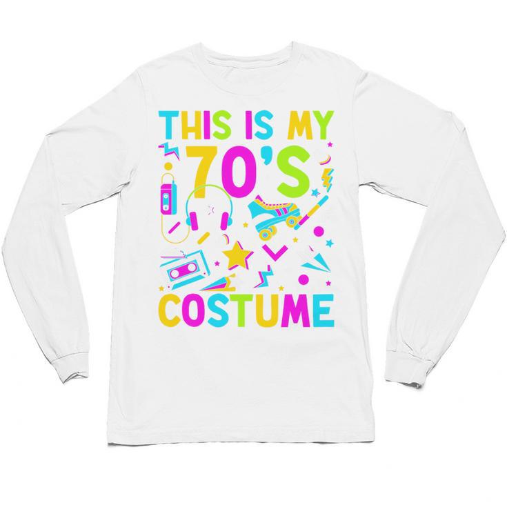 This Is My 70's Costume Nostalgia Mixtape Era 1970s Party Premium Tri-Blend Unisex Long Sleeve T-Shirt