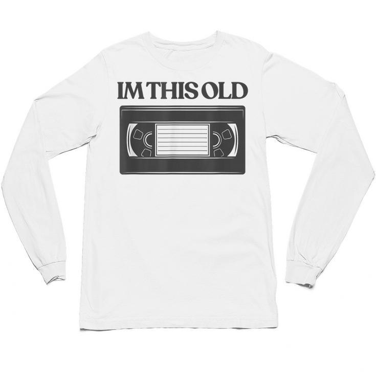 80s VHS Video Cassette Nostalgia Unisex Long Sleeve T-Shirt
