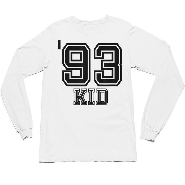 '93 Kid Perfect Vintage Retro Nostalgia Gear For Year 1993 Unisex Long Sleeve T-Shirt