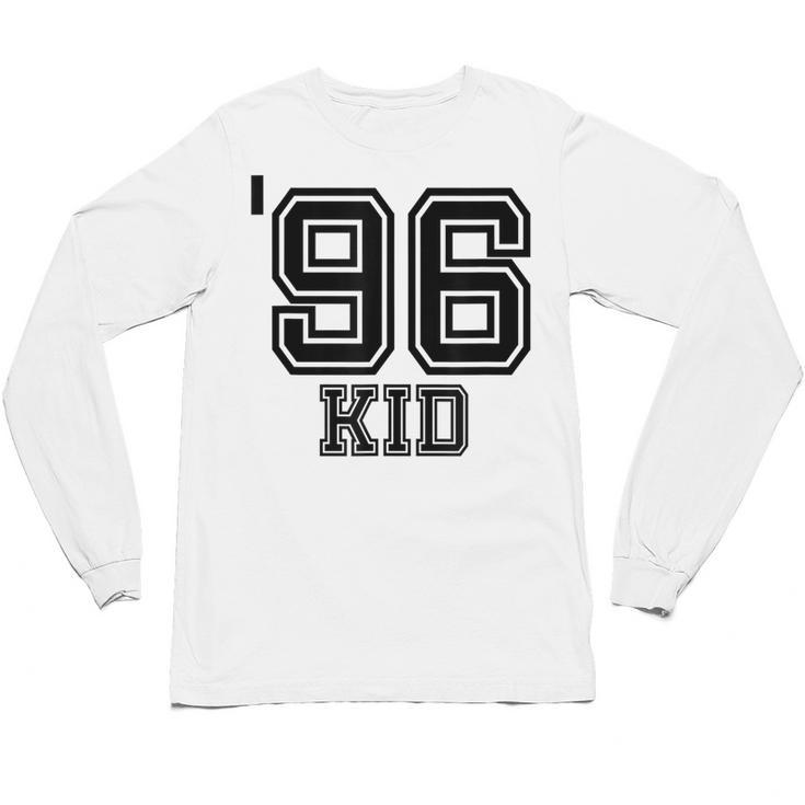'96 Kid Perfect Vintage Retro Nostalgia Gear For Year 1996 Unisex Long Sleeve T-Shirt