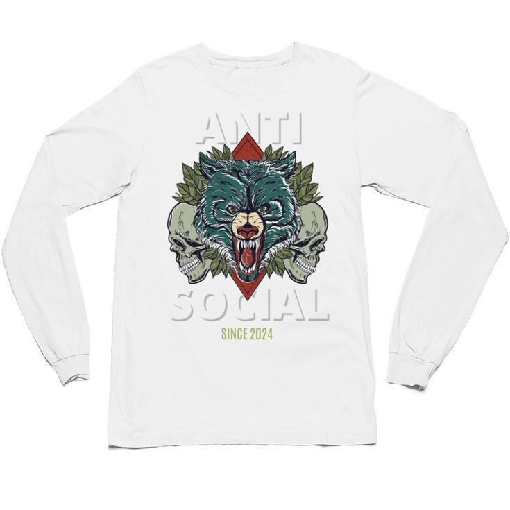Antisocial Introvert I Like Being Alone Unisex Long Sleeve T-Shirt