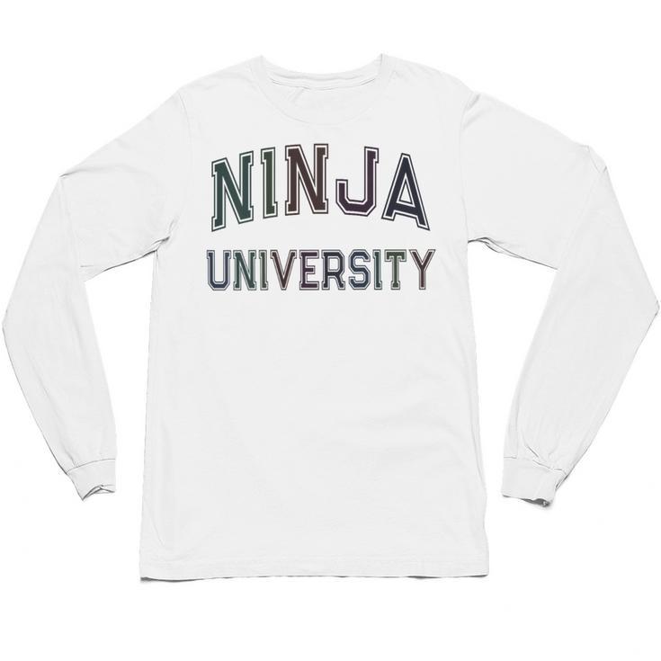 Antisocial NINJA UNIVERSITY Introvert Sarcastic Unisex Long Sleeve T-Shirt