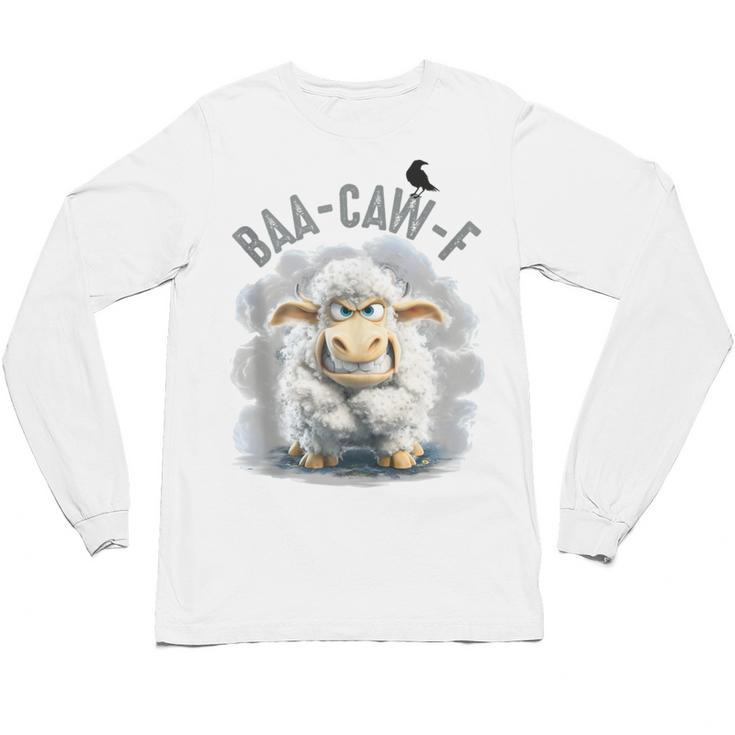 Back Off – Sheep Baa Crow Caw Pun For Introverts Unisex Long Sleeve T-Shirt
