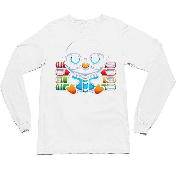 Book Lover Reading Penguin Unisex Long Sleeve T-Shirt