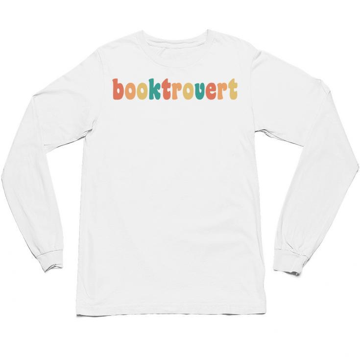 Book Lovers Introverted Bookworm Reading Booktrovert Unisex Long Sleeve T-Shirt