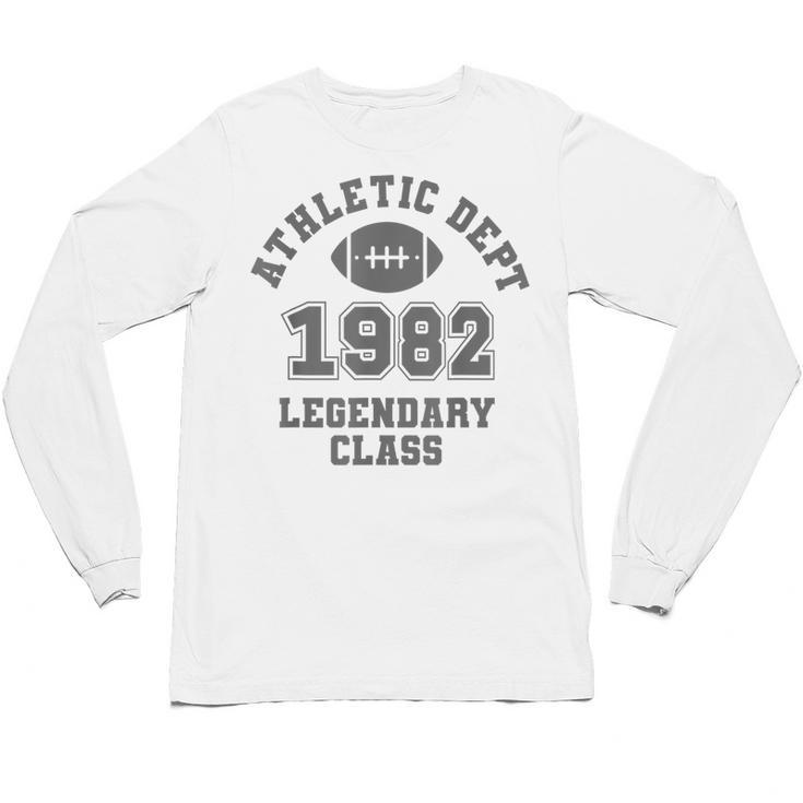 Class Of 1982 Graduation Yr High School Pride Vintage Retro Unisex Long Sleeve T-Shirt