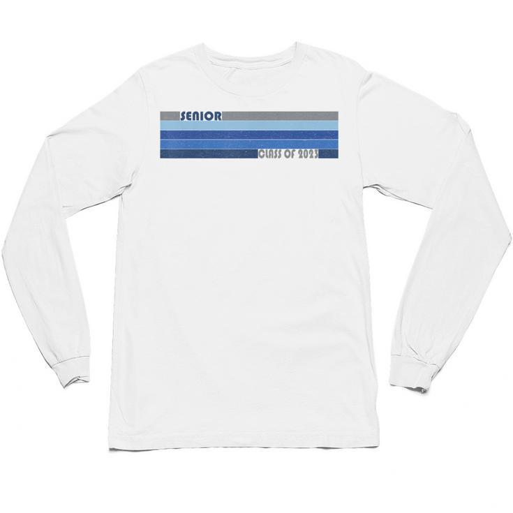 Class Of 2023 Senior Retro 2023 Grad Graduate Graduation Unisex Long Sleeve T-Shirt