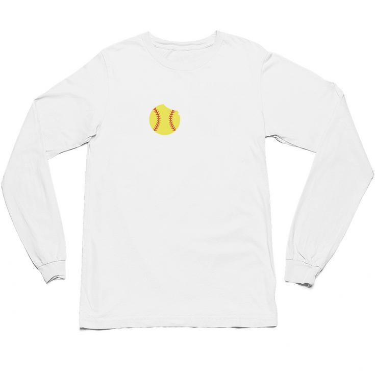 Class Of 2024 Senior Softball Player Graduation Unisex Long Sleeve T-Shirt