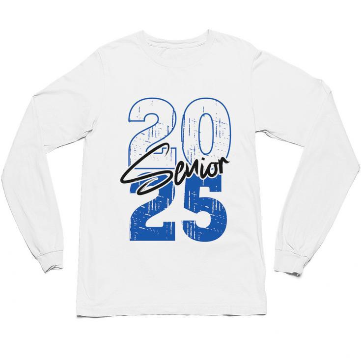 Class Of 2025 Senior Graduation 2025 Blue Unisex Long Sleeve T-Shirt