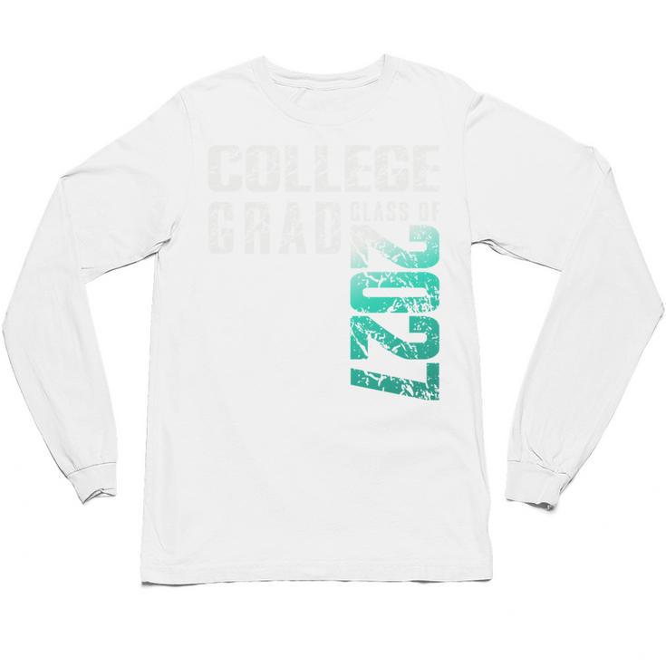 College Grad Class Of 2027 Graduation Unisex Long Sleeve T-Shirt