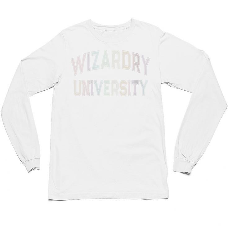 Crazy Antisocial WIZARDRY UNIVERSITY Introvert Don't Call Me Unisex Long Sleeve T-Shirt