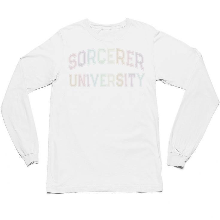 Crazy Sarcastic SORCERER UNIVERSITY Introvert Anti Social Unisex Long Sleeve T-Shirt