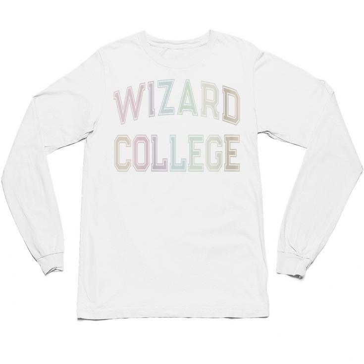 Crazy Sarcastic WIZARD COLLEGE Introvert Anti Social Academy Unisex Long Sleeve T-Shirt