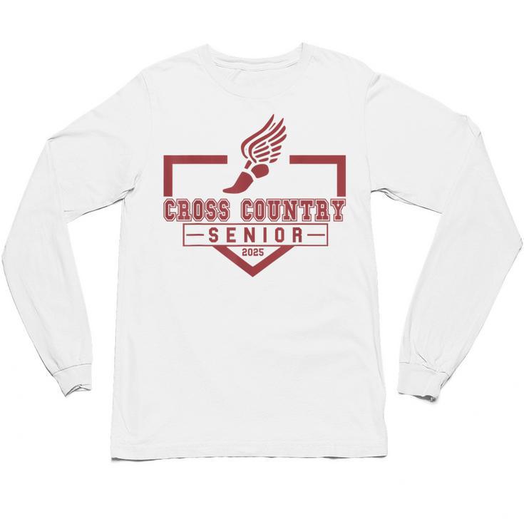 Cross Country Senior Night Senior 2025 Graduation Party 47 Unisex Long Sleeve T-Shirt