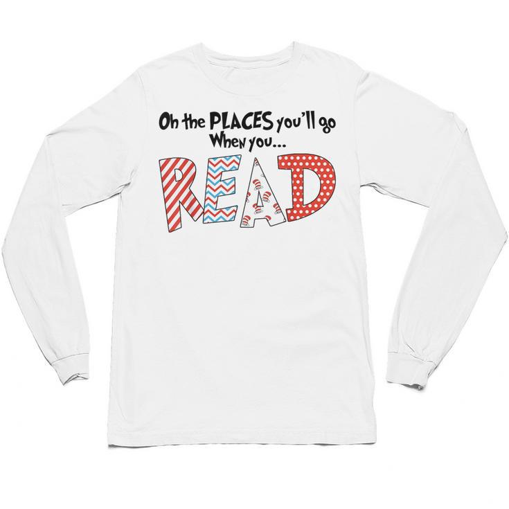 Cute Read Reading Day Book Lovers Teachers Students Kids Unisex Long Sleeve T-Shirt