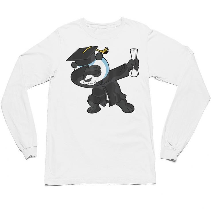 Dabbing Panda Bear Graduation Senior 2019 Shirt Unisex Long Sleeve T-Shirt