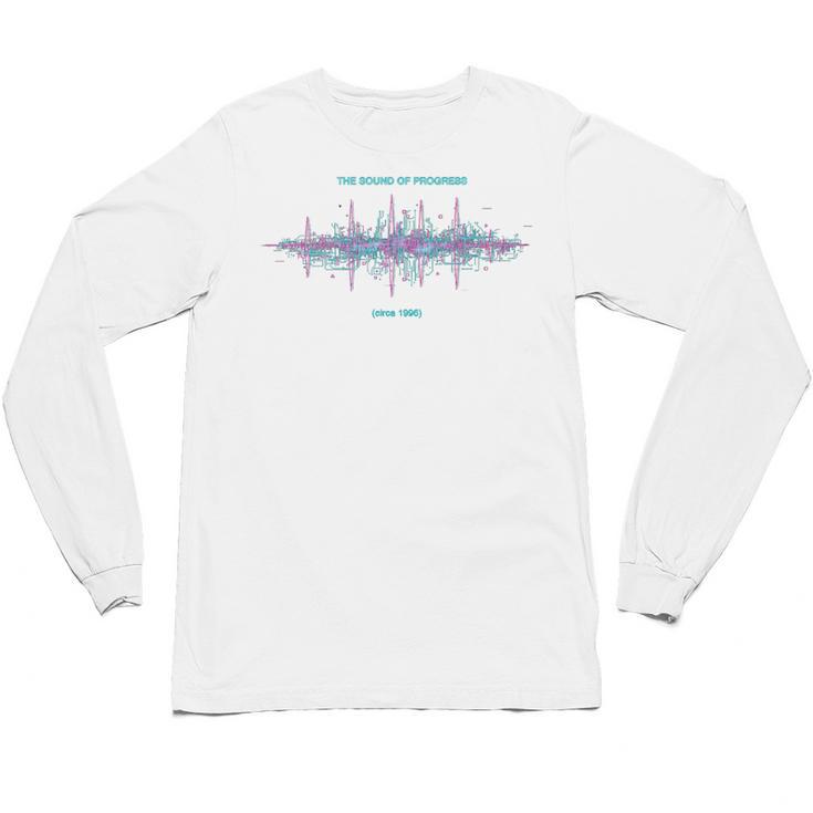 DIAL UP Modem Sound Of Progress 1996 Gen X Tech Nostalgia Premium Tri-Blend Unisex Long Sleeve T-Shirt