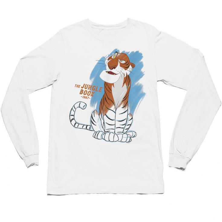 Disney Ink And Paint Shere Khan From The Jungle Book 1967 Unisex Long Sleeve T-Shirt