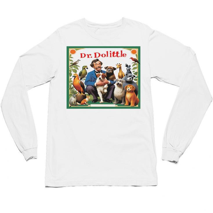 Dr Dolittle Children's Book Cover Premium Tri-Blend Unisex Long Sleeve T-Shirt