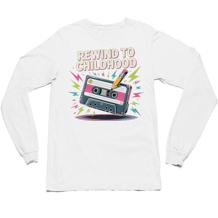 Elder Millennials Embracing 90s Rewind Nostalgia Vibes Premium Unisex Long Sleeve T-Shirt