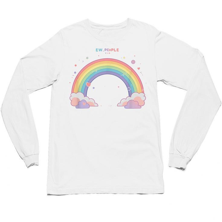 Ew People Antisocial Introvert Kawaii Sarcastic Unisex Long Sleeve T-Shirt