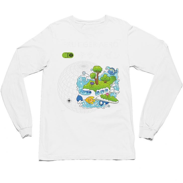 Frutiger Aero Y2K Fashion Trends Statement Piece Tech Orbite Premium Tri-Blend Unisex Long Sleeve T-Shirt