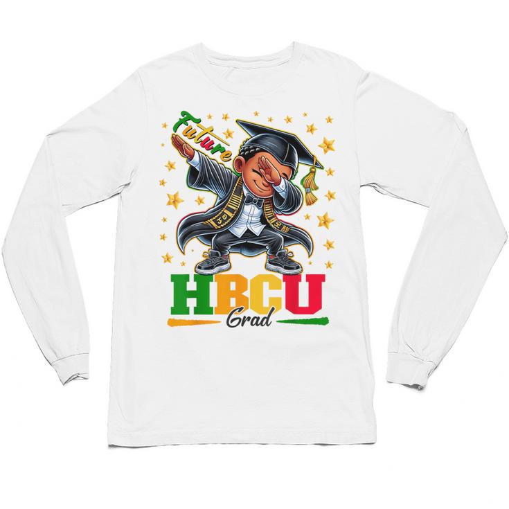 Future HBCU Grad Dabbing Kid Graduation For Boys Kids Unisex Long Sleeve T-Shirt