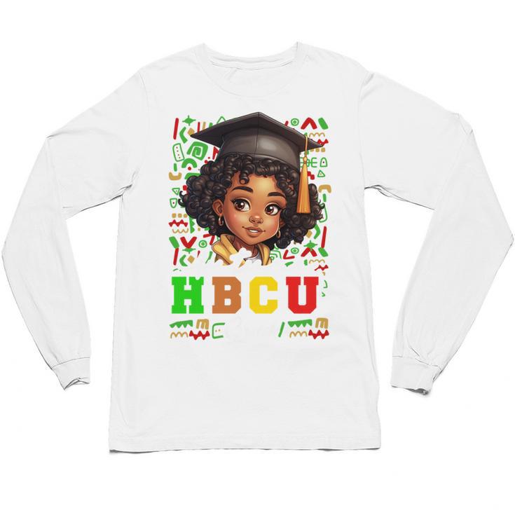 Future HBCU Grad Girl Kids Graduation HBCU College Unisex Long Sleeve T-Shirt