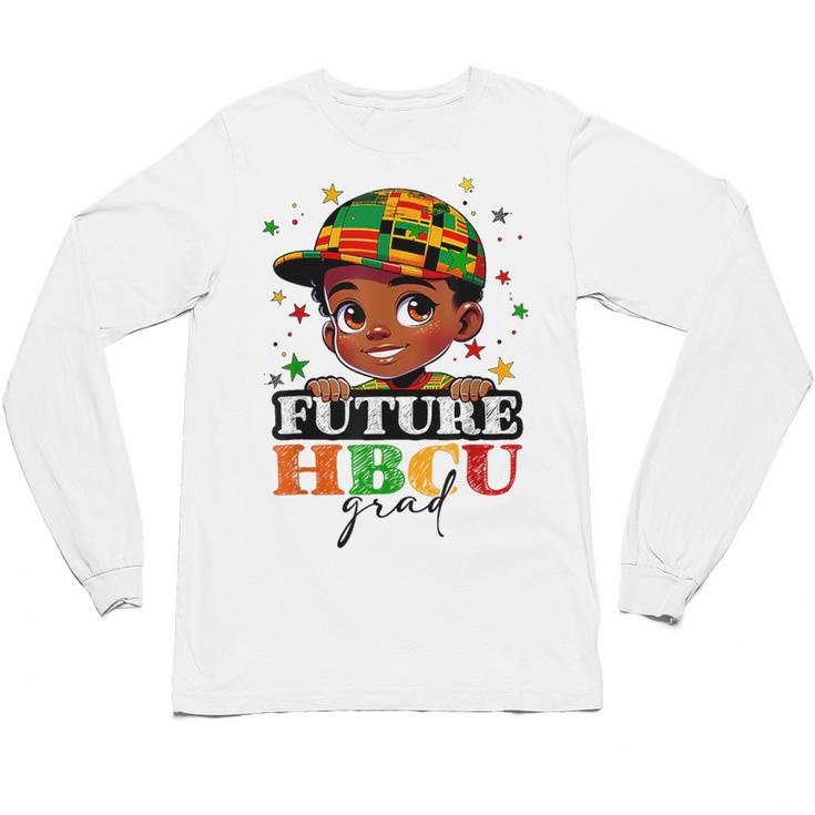 Future HBCU Grad History Boys Kids Graduation HBCU Unisex Long Sleeve T-Shirt
