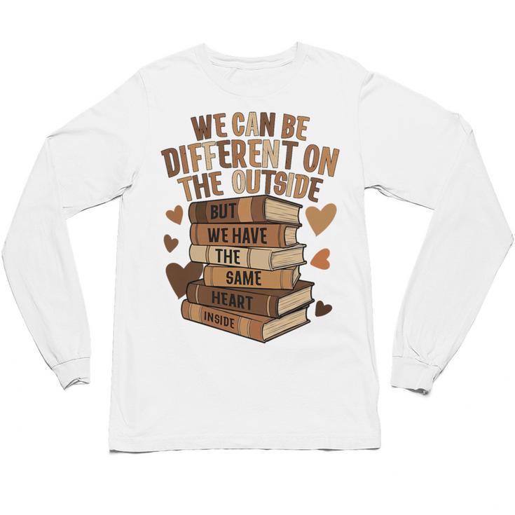 We Have The Same Heart History Month Book Lover Women Premium Tri-Blend Unisex Long Sleeve T-Shirt