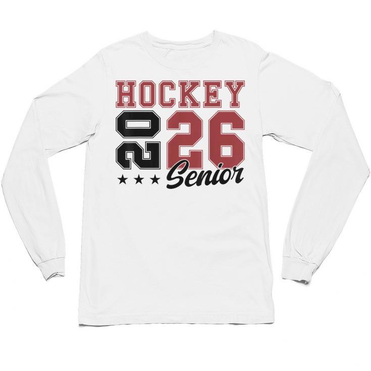 Hockey Senior Night Hockey Senior 2026 Graduation 59 Unisex Long Sleeve T-Shirt