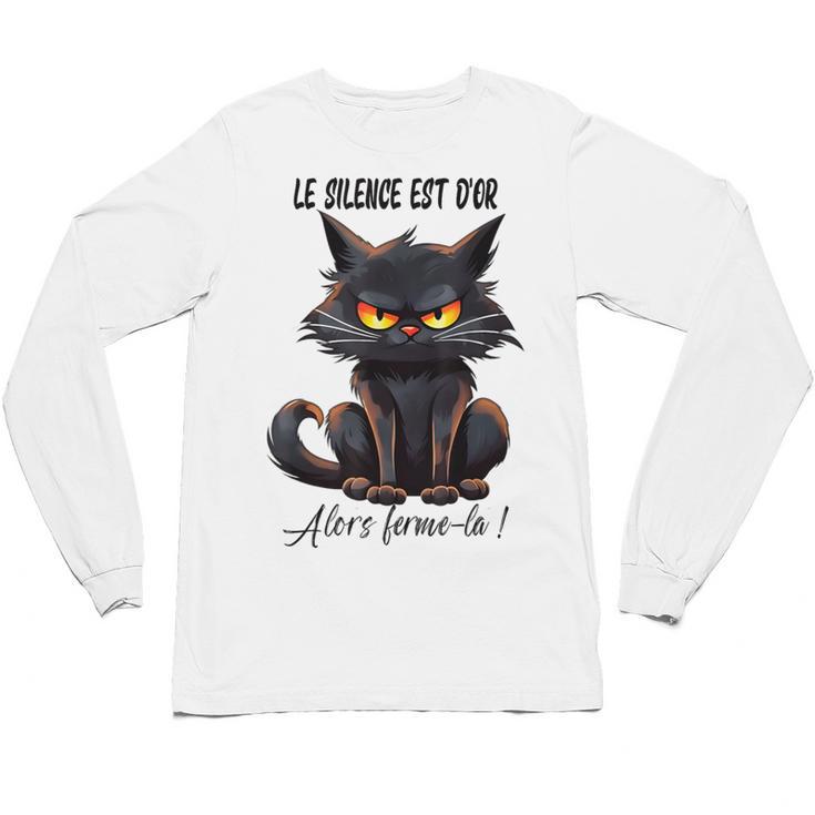 Humor Provocateur Sarcasm Closes The Silence Introvert Chat Unisex Long Sleeve T-Shirt