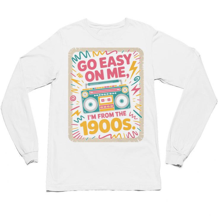 I'm From The 1900s 80s Millennial Boom Box Radio Premium Unisex Long Sleeve T-Shirt