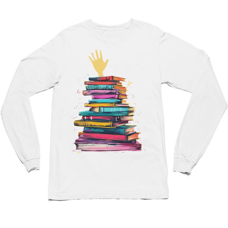 I'm OK Reading Books Library Bookworm Bookish Book Lover Unisex Long Sleeve T-Shirt