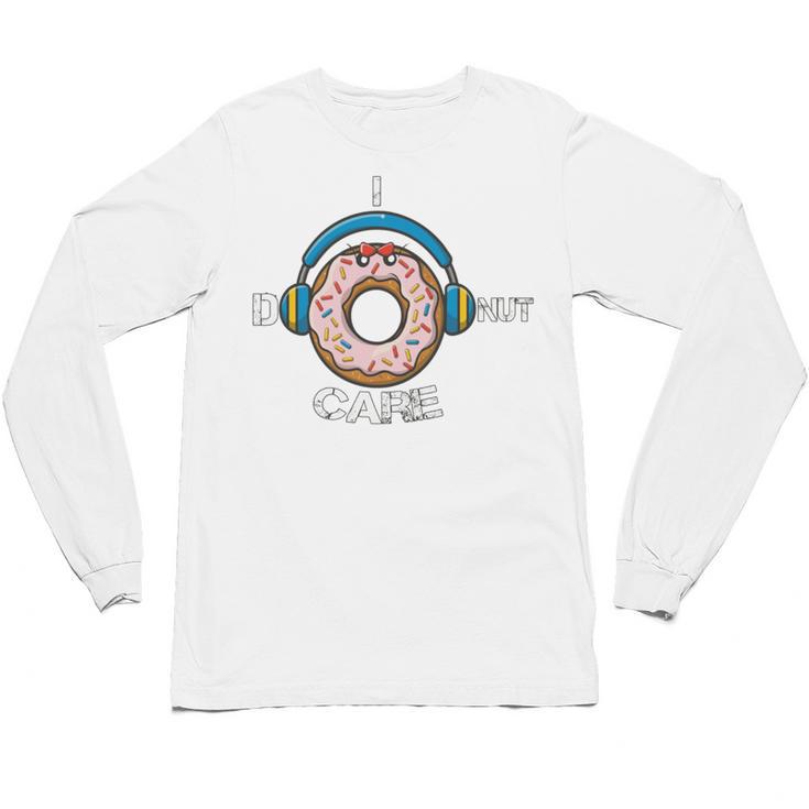 Introvert Music Lover Donuts Sarcastic Unisex Long Sleeve T-Shirt