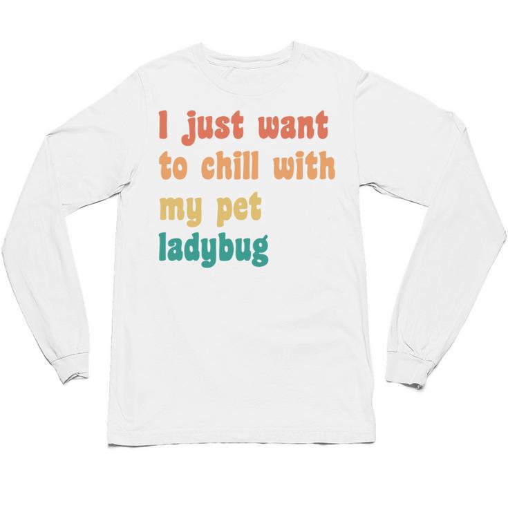 Introvert Pet Ladybug Mom Unisex Long Sleeve T-Shirt