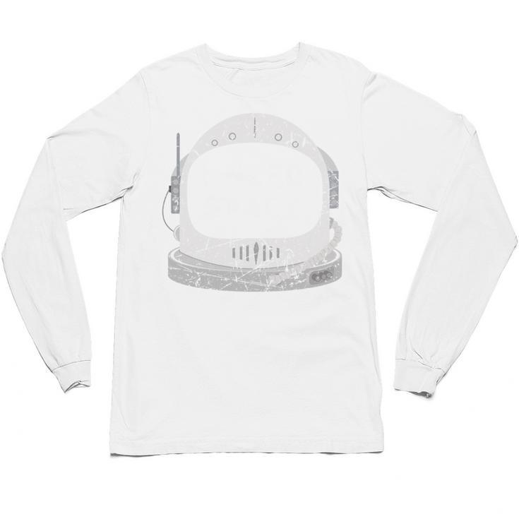 Introvert Space Helmet I Need Space Men Women Unisex Long Sleeve T-Shirt