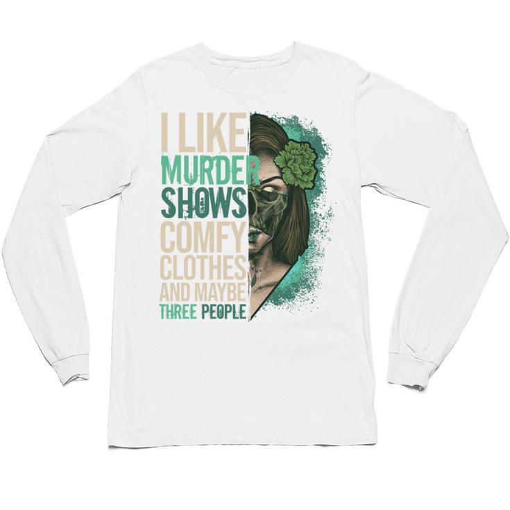 Introverted Murder Shows True Crime Lovers Introvert Unisex Long Sleeve T-Shirt