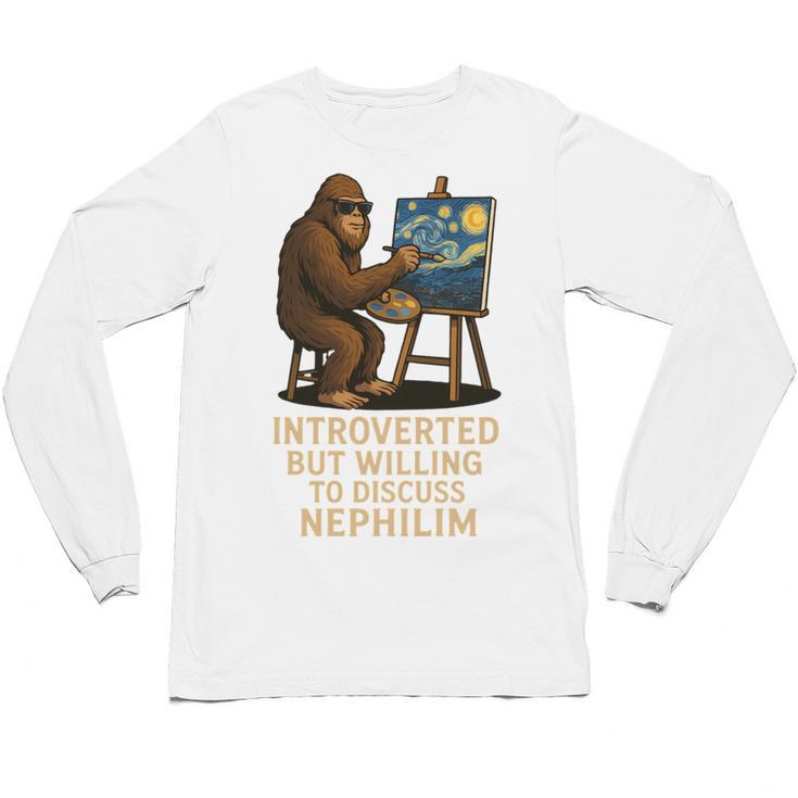 Introverted But Willing To Discuss Nephilim Unisex Long Sleeve T-Shirt