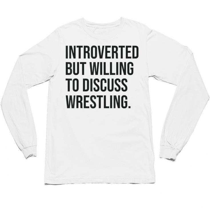 Introverted Wrestler Wrestling Introvert Unisex Long Sleeve T-Shirt