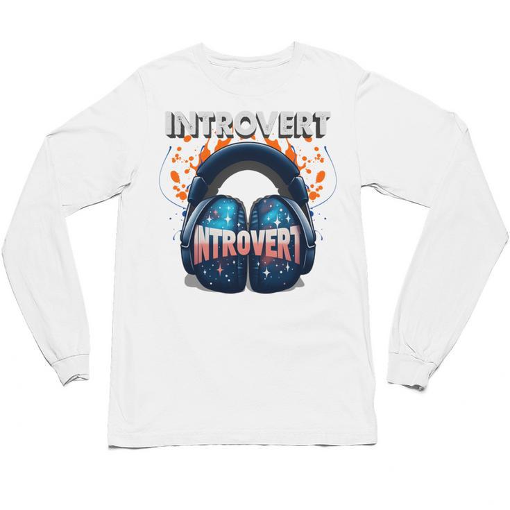 Introvert's Best Friend Noise-Canceling Headphones Unisex Long Sleeve T-Shirt
