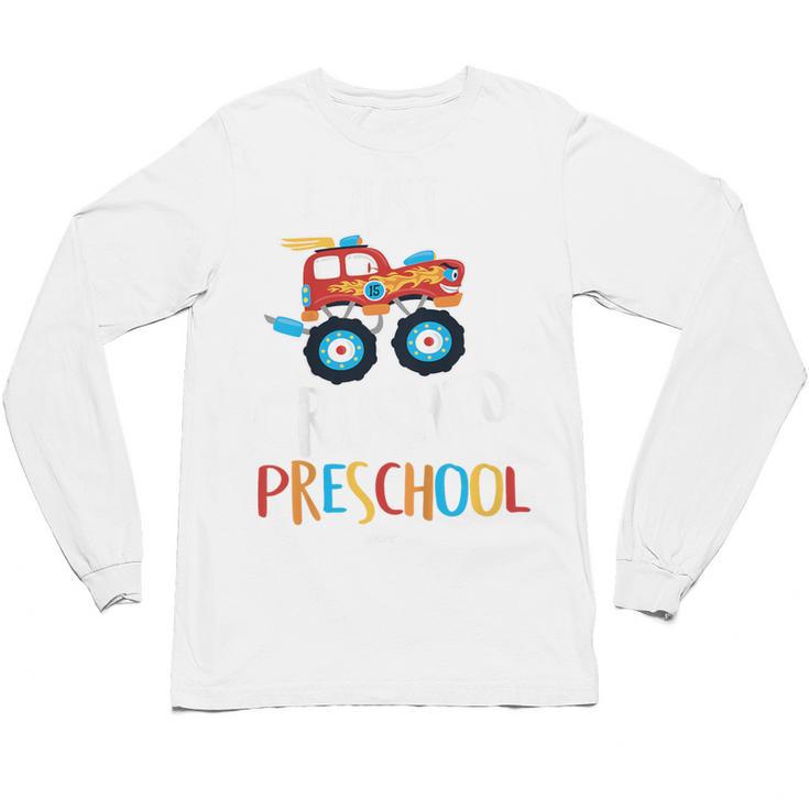 Kids I Just Crushed Preschool Monster Graduation Pre-K Shirt Unisex Long Sleeve T-Shirt
