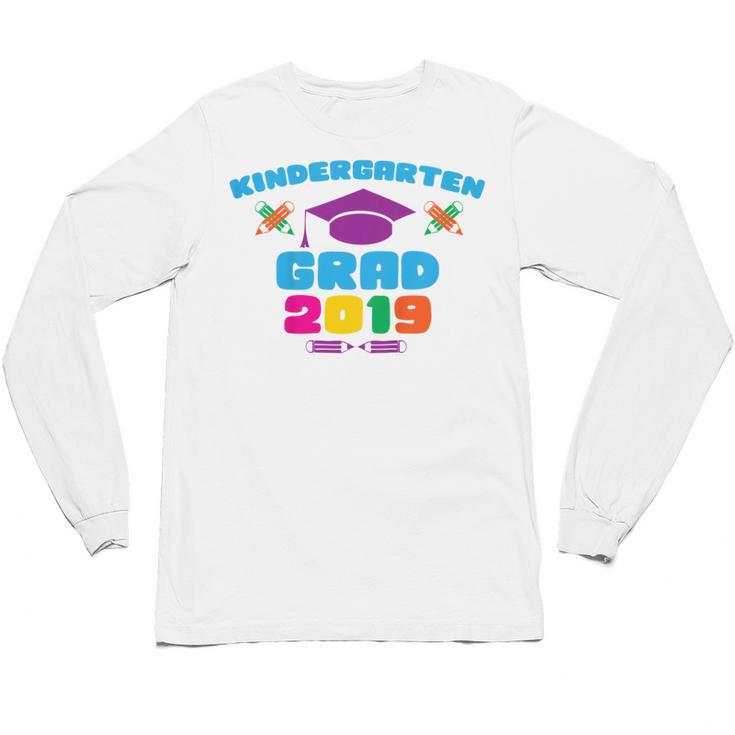 Kids Kindergarten Grad 2019 Graduation T-Shirt Unisex Long Sleeve T-Shirt