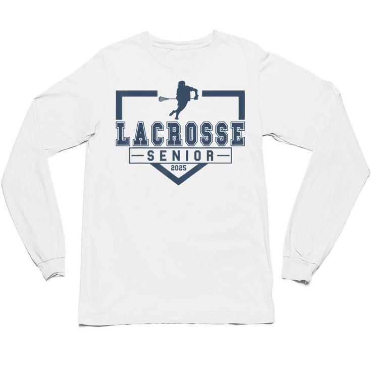 Lacrosse Senior Night Lacrosse Senior 2025 Graduation 33 Unisex Long Sleeve T-Shirt