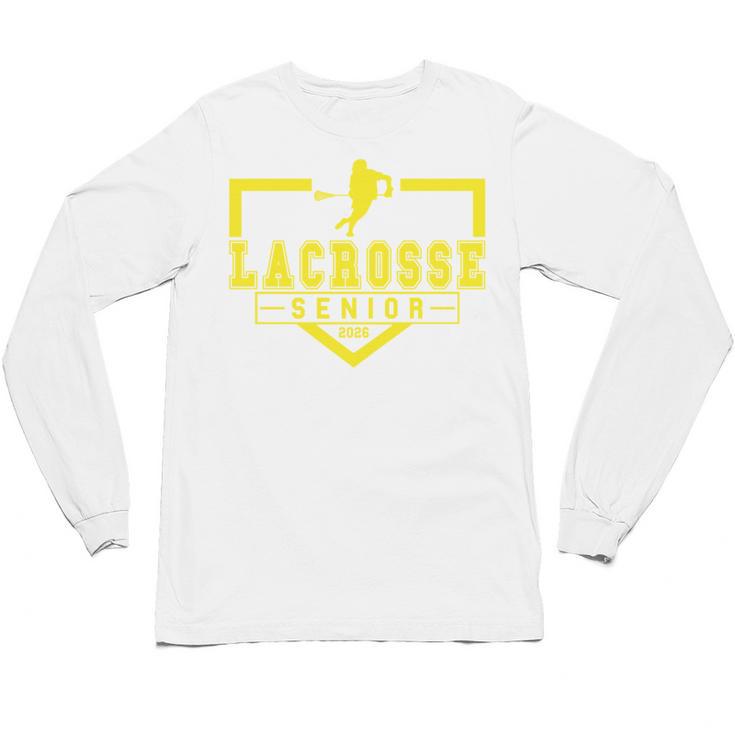 Lacrosse Senior Night Lacrosse Senior 2026 Graduation 20 Unisex Long Sleeve T-Shirt